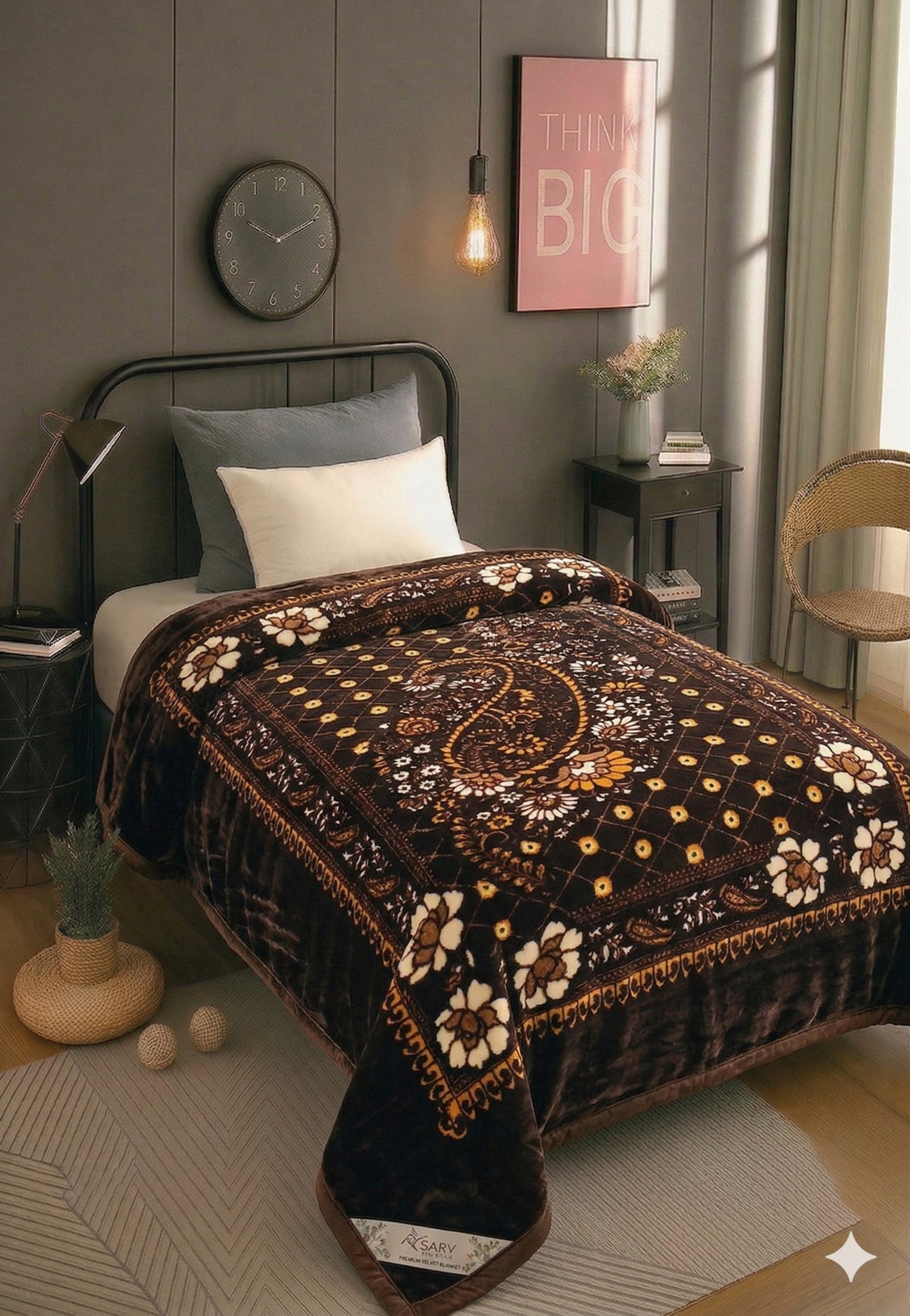 Single Bed Mink design 1